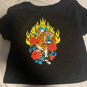 Tiger crop top